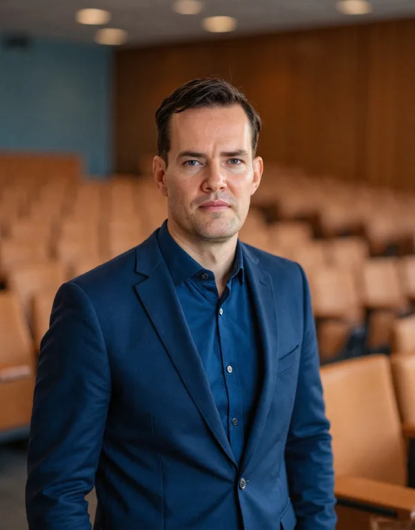 Moritz Warntjen im Hörsaal